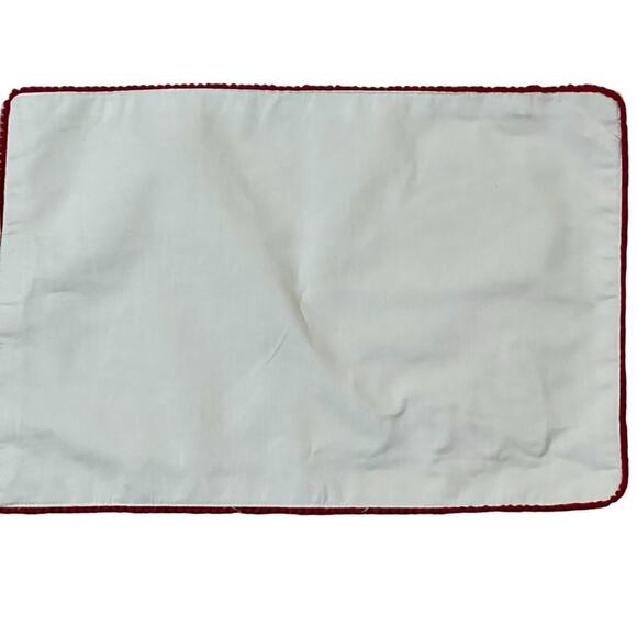 Nicole Miller Home 19" Ombre Heart Embroidered Love Placemats Kitchen Set of 4 - Picture 3 of 6